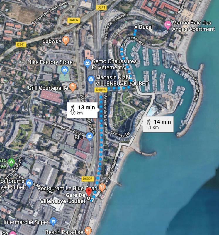Dream French Riviera - Fame Marina Baie Des Anges Lägenhet Villeneuve-Loubet Exteriör bild